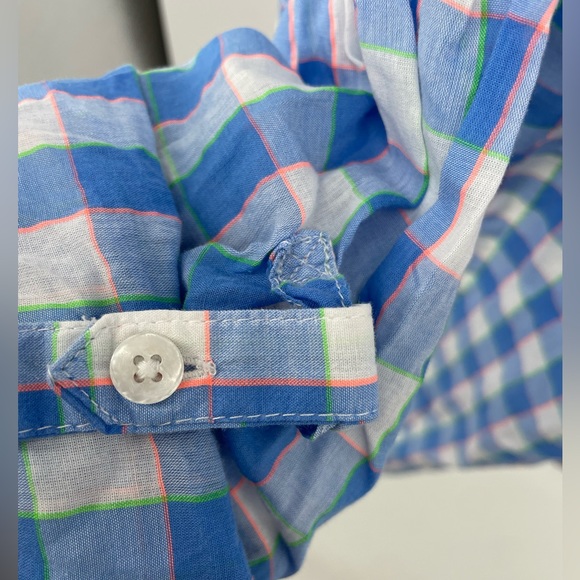 Columbia Women’s PFG cotton fishing shirt, blue and white checked pattern - XL - Picture 5 of 10